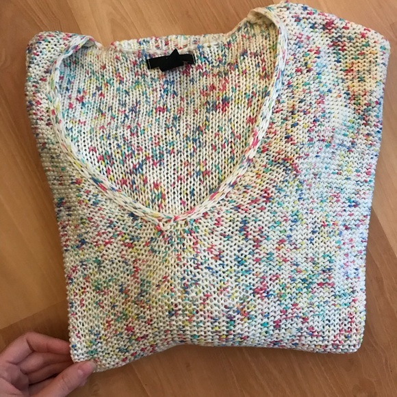 H&M Sweaters - H&M loose knit pullover in rainbow 🌈